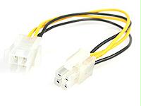 8in ATX12V 4 Pin P4 CPU Power Extension 8in ATX12V 4 Pin P4 CPU Power Extension